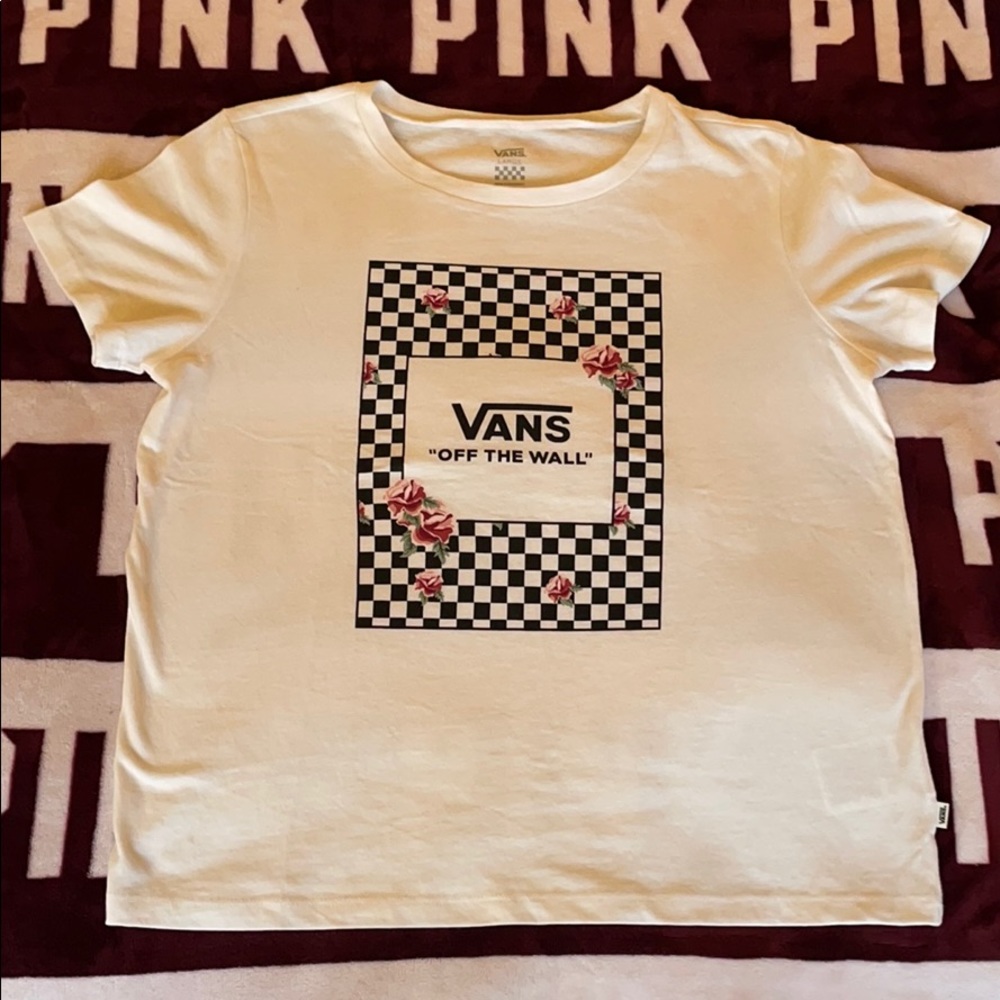 Vans Box Check Rose White T-Shirt